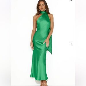 COPY - Hello Molly Glistening Star Satin Maxi Dress